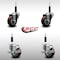 Service Caster 3'' SS Maroon Poly Wheel Swivel 3/4'' Expanding Stem Caster Set 2 Brakes, 4PK SCC-SSEX20S314-PPUB-MRN-2-TLB-2-34 - alternate 3